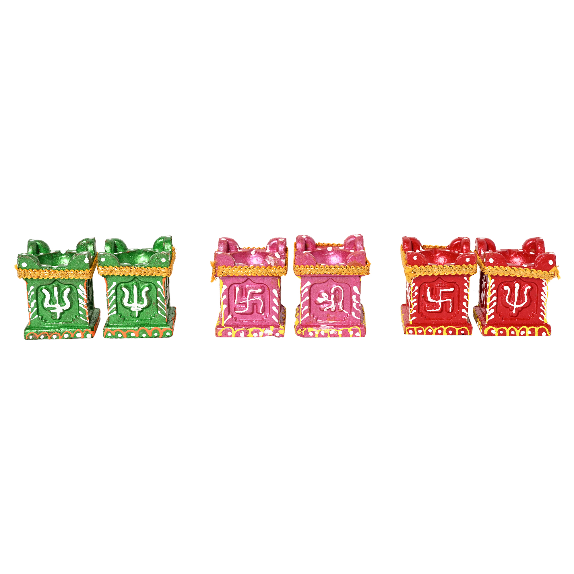 Tulsi Diya set of 6pcs
